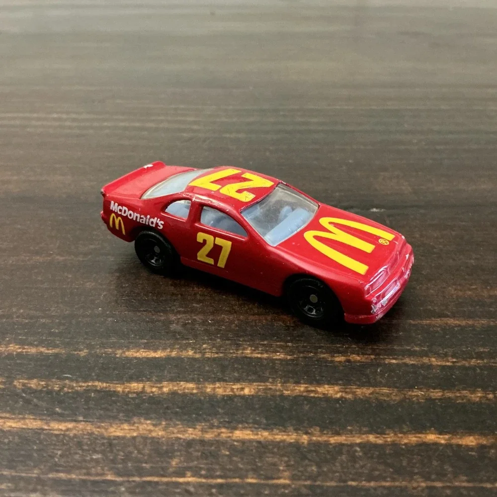 Hot Wheels 1993 McDonalds NASCAR‎ 27 Red Diecast Racing Car Vintage Toy Mattel
